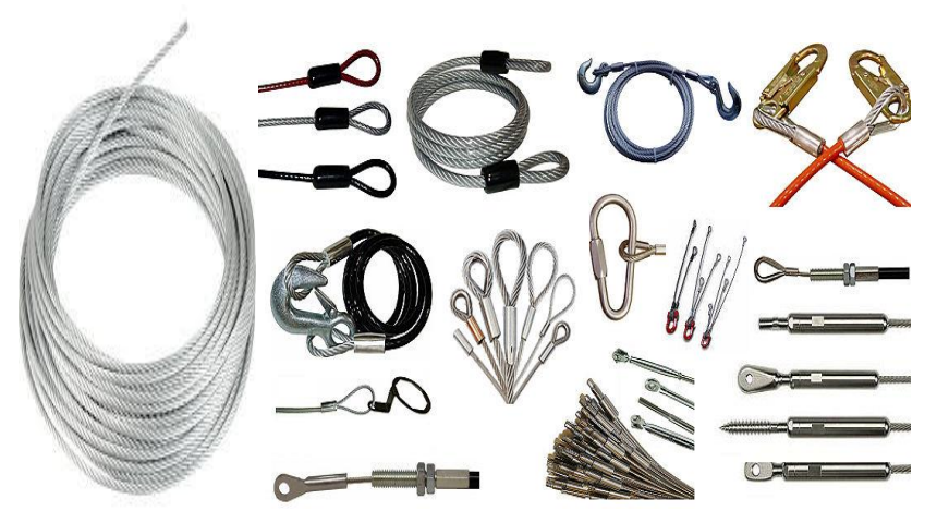 Wire Rope & Assemblies | Galvanized Steel & SS304/316 | 2–32 mm | Swaged Sockets, Thimbles, Turnbuckles | Lifting Rigging Marine Architectural Cables UAE
